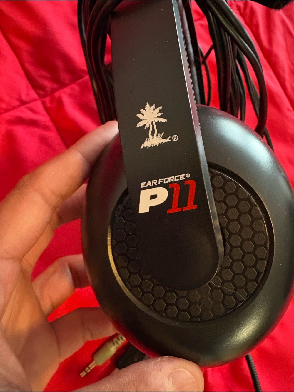 Skullcandy P11 Over-Ear Wired Headphones – Black & Red Accents